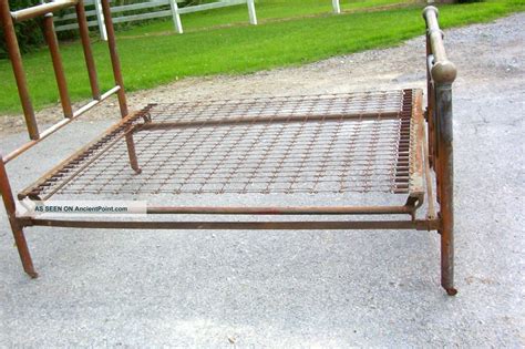 antique metal box spring value|old bed frame with springs.